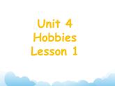 Unit 4 Hobbies Lesson 1 课件 1