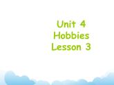 Unit 4 Hobbies Lesson 3 课件 1