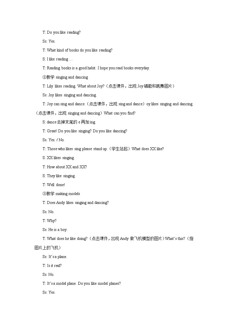 Unit 4 Hobbies Lesson 1 教案303