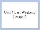Unit 4 Last Weekend Lesson 2 课件 3