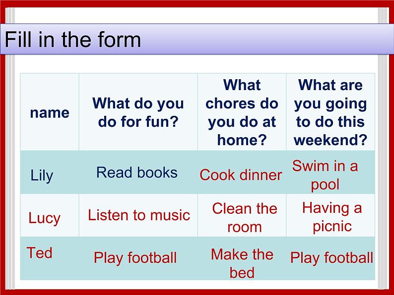 Unit 4 Free Time Lesson 2 课件第3页