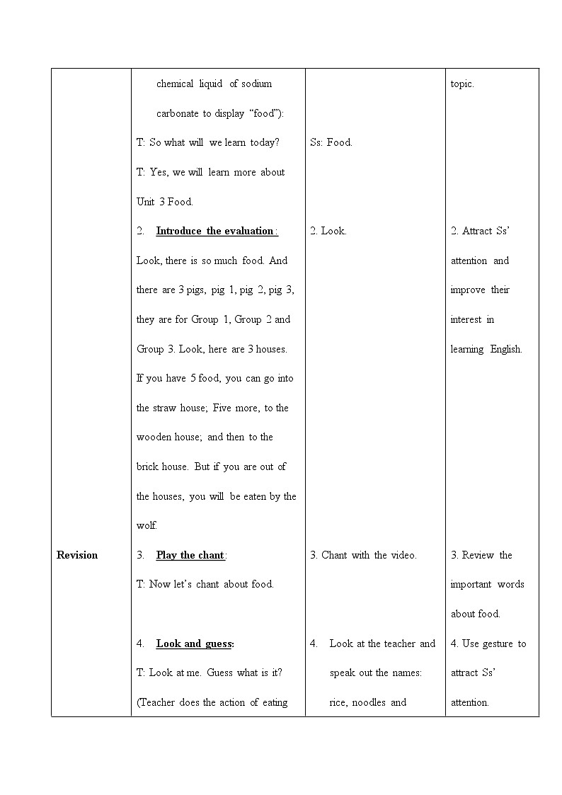 三年级上册英语人教版新起点Unit 3 Lesson 2    教案第3页