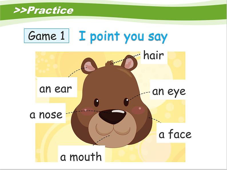 接力版小学英语三年级下册 Lesson3 Touch your nose 课件07