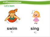 接力版小学英语三年级下册 Lesson10 Tom can swim.课件