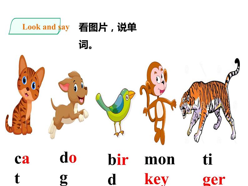 一年级人教版（新起点）英语上册Unit 3 Animals  lesson2  课件02