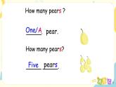 Unit 5 Do you like pears 人教版PEP英语三下 第一课时  课件+教案+练习
