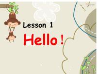 小学英语接力版三年级上册Lesson 1 Hello!说课课件ppt