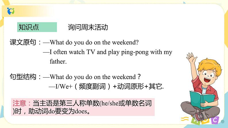 人教版PEP英语五年级下册第一单元第四课时Part B(Let's try&Let's talk)课件+教案+习题08