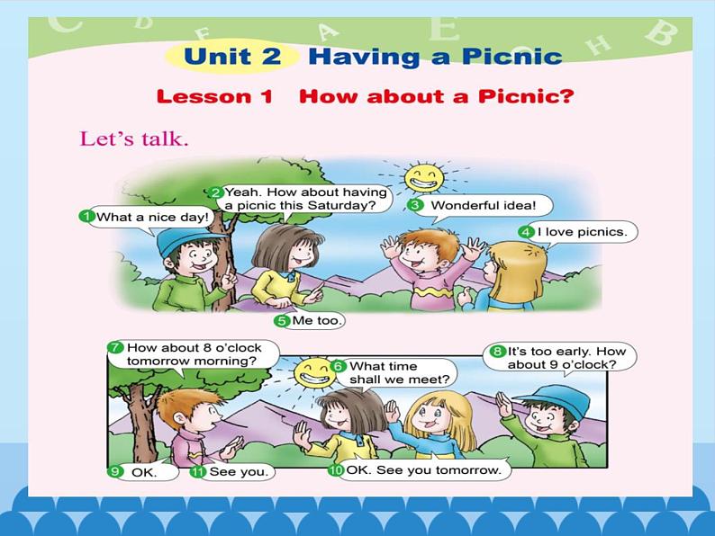 川教版四年级下册英语unit 2 Lesson 1 How about a Picnic 第一课时_课件105