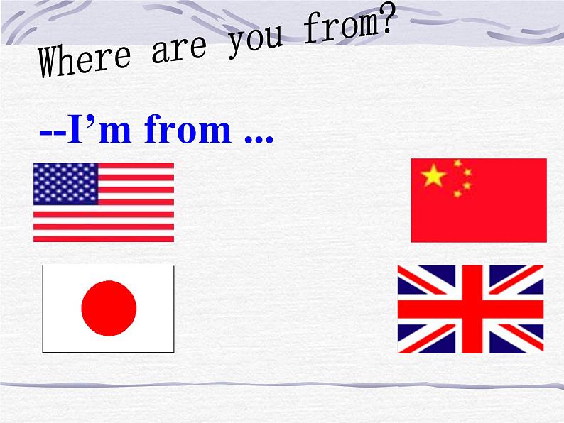 三年级下英语课件-I m from USA 11川教版（三起）03