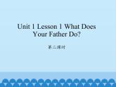 川教版英语六年级下册unit 1 Lesson 1 What does your father do 第二课时_课件1