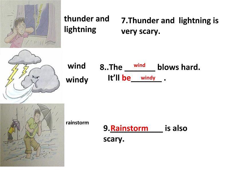 三年级下英语课件-Lesson I How is the weather4川教版第8页