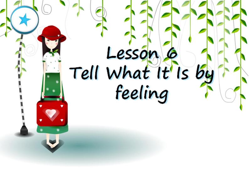 六年级下册英语课件 Lesson 3Tell what it is by feeling 川教版（三起）01