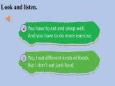 外研劍橋版英語六下unit2Food and health（5）課件