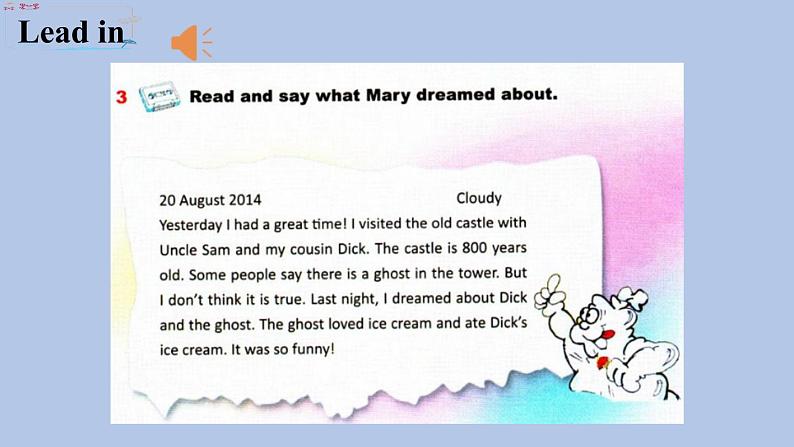 外研剑桥版英语六下unit3Mary 's diary（2）课件第3页