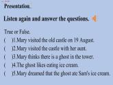 外研劍橋版英語(yǔ)六下unit3Mary's diary（2）課件