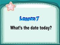 小学英语科普版六年级上册Lesson 7:What's the date today?多媒体教学ppt课件