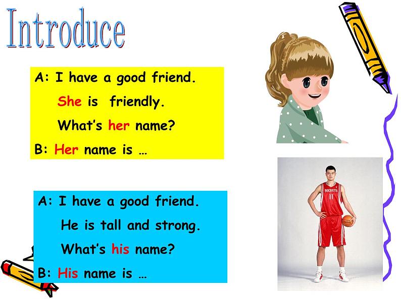 北师大版 (一年级起点) 二年级英语上册Unit 3 My friends 课件、学案03