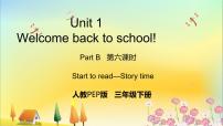 小学英语人教版 (PEP)三年级下册Unit 1 Welcome back to school! Part B课文ppt课件