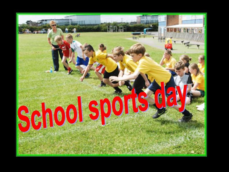 北师大版 (一年级起点)  五年级英语上册Unit 3 School sports day_课件01