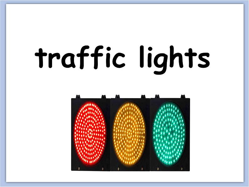 冀教版英语（一起）二年级下册Unit 4 Let 's Go and Play Lesson 20 Traffic Lights 课件1第7页