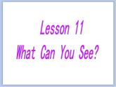 冀教版英语（一起）三年级下册Unit 2 Animal Friends Lesson 11 What Can You See 课件