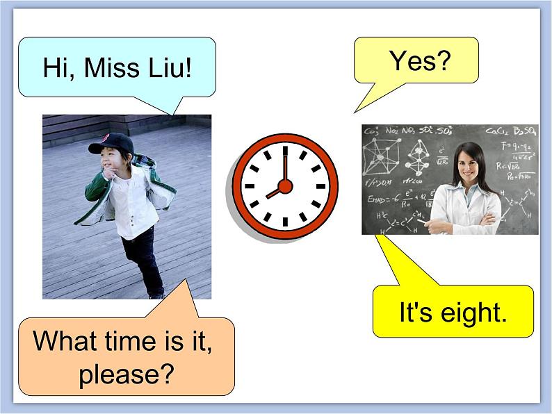 冀教版英语（一起）三年级下册Unit 3 My Day Lesson 13 What Time Is It 课件07