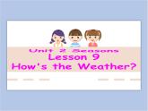 冀教版英语（一起）四年级下册Unit 2 Lesson 9 How's the Weather？ 课件