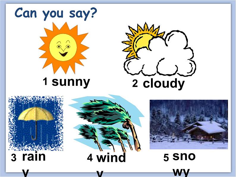 冀教版英语（一起）四年级下册Unit 2 Lesson 9 How's the Weather？ 课件03