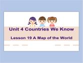 冀教版英语（一起）四年级下册Unit 4  Lesson 19 A Map of the World 课件