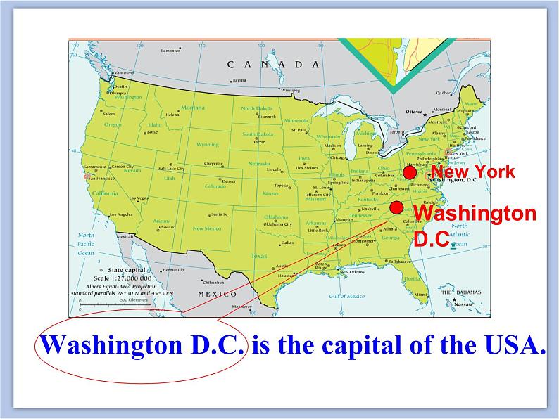 冀教版英语（一起）四年级下册Unit 4 Countries We Know Lesson 22 The U.S. and the U.K. 课件2第6页