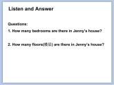 冀教版英语（一起）五年级下册Unit 1 Lesson 2 Jenny's House课件