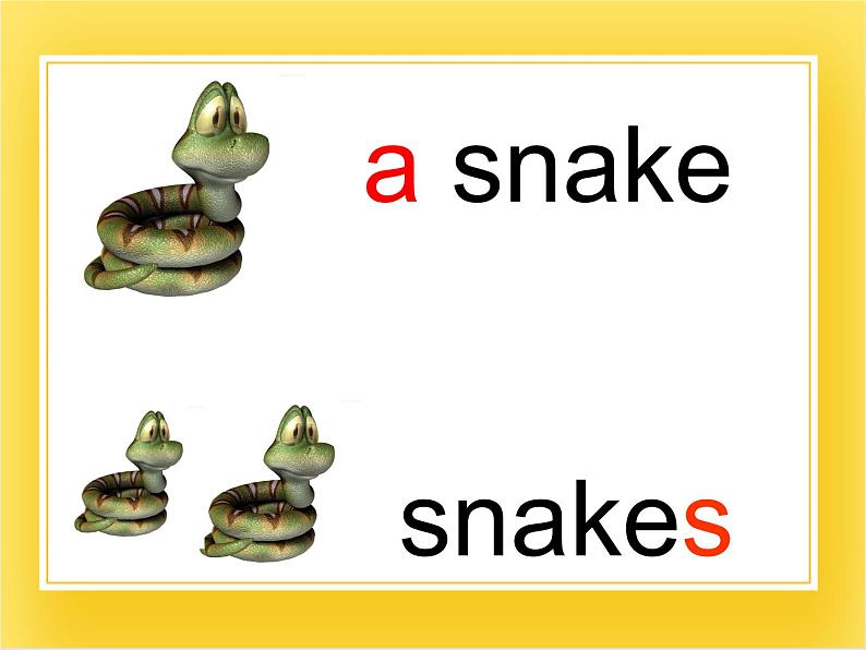 外研版（一起）英语一年级下册课件 Module 6《Unit 1 These snakes are short》07