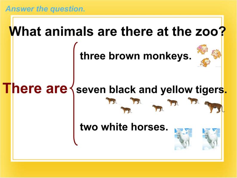 外研版（一起）英语一年级下册课件 Module 7《Unit 2 There are three brown monkeys》07