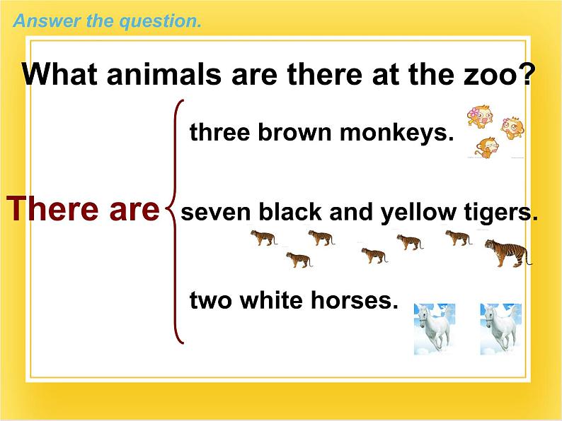 外研版（一起）英语一年级下册课件 Module 7《Unit 2 There are three brown monkeys》07