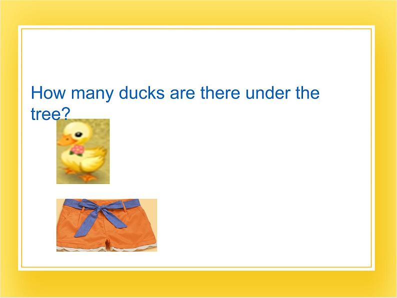 外研版（一起）英语一年级下册课件 Module 8《Unit 1 There’s a pair of shorts under that duck》第4页