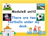 外研版（一起）英语一年级下册课件 Module 8《Unit 2 There are two footballs under my desk》
