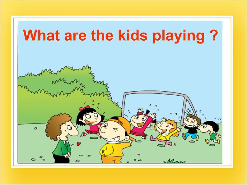 外研版（一起）英语二年级下册课件 Module 5《Unit 2 What are the kids playing》08