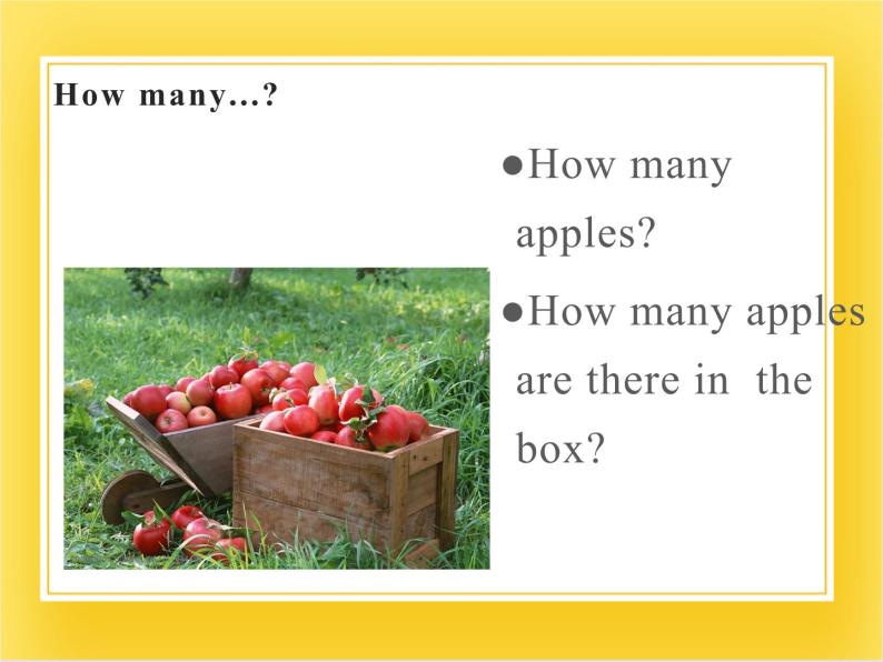 外研版（一起）英语三年级下册课件 《Module 7Unit 2 How many apples are there in the box_》05