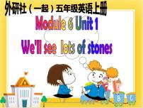 小学外研版 (一年级起点)Unit 1 We’ ll see lots of very big stones.评优课课件ppt