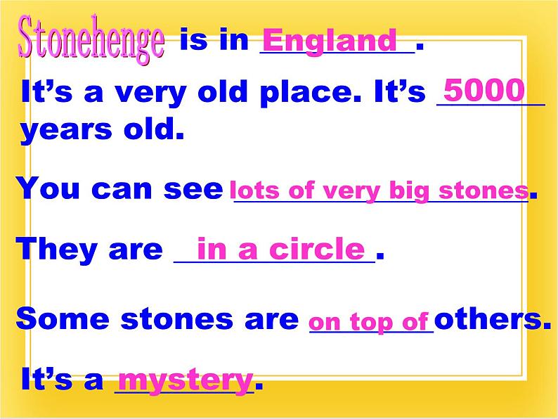 外研版（一起）英语五年级下册课件 《Module6Unit 1 We’ ll see lots of very big stones.》06