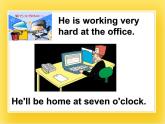 外研版（一起）英語五年級下冊課件 《Module7Unit 2 I'll be home at 7 o’clock.》