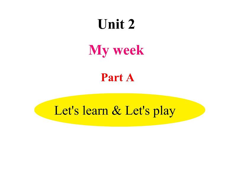 U2-A let 's learn & Let 's play第1页