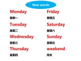 人教PEP版英语五年级上册 Unit 2 My week-PartA Let's learn & Let's play(课件)