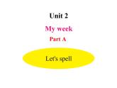 人教PEP版英语五年级上册 Unit 2 My week-PartA Let's spell(课件)