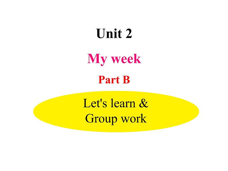 Let 's learn & Group work第1页