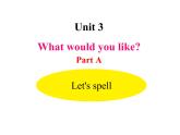 人教PEP版英语五年级上册 Unit 3 What would you like？-PartA Let's spell(课件)