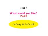 人教PEP版英语五年级上册 Unit 3 What would you like？-PartB Let's try & Let's talk(课件)