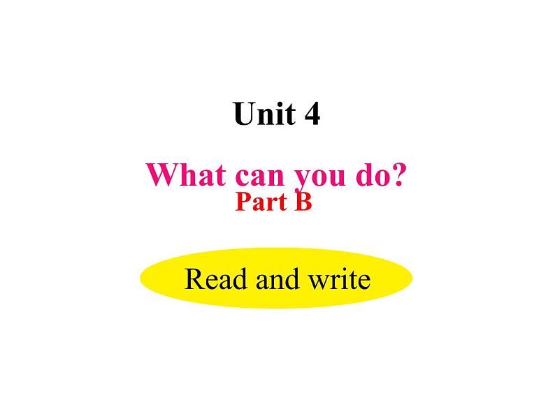 U4-B Read and write第1页