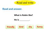 人教PEP版英语五年级上册 Unit 4 What can you do？-PartB Read and write(课件)